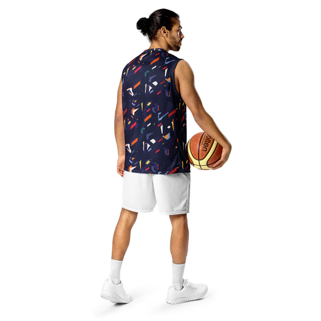Patched Recycled unisex basketball jersey